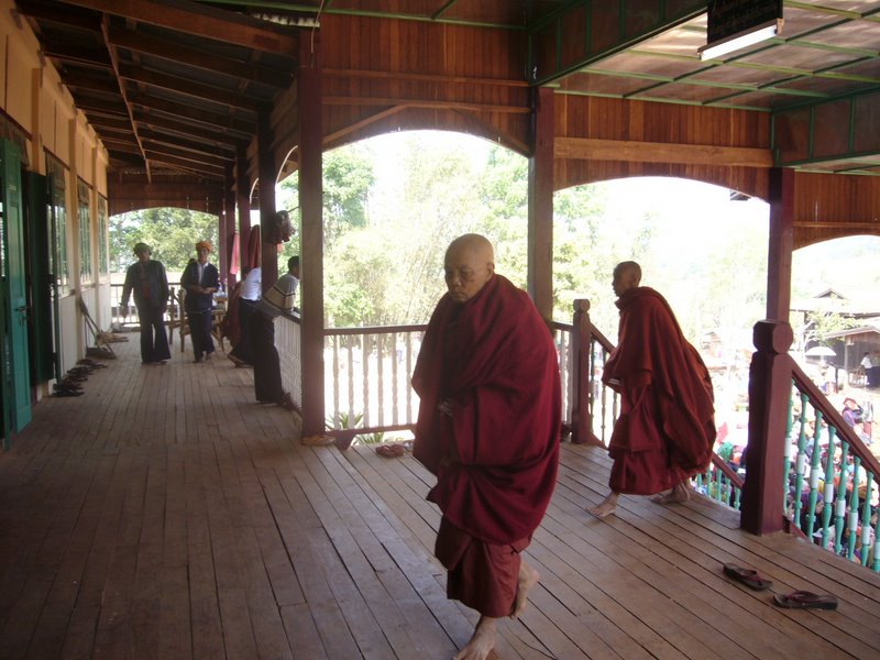 Monks Enter The Monastery